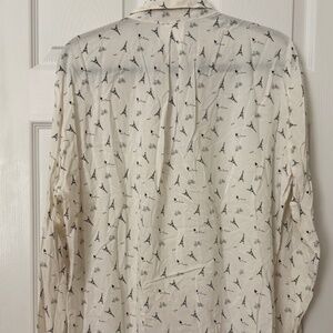 Just Living Blouse / Eiffel Tower print